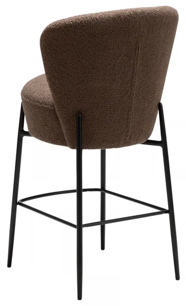 ​​​​​Dan-Form Hnědá bouclé barová židle Orbit 68 cm