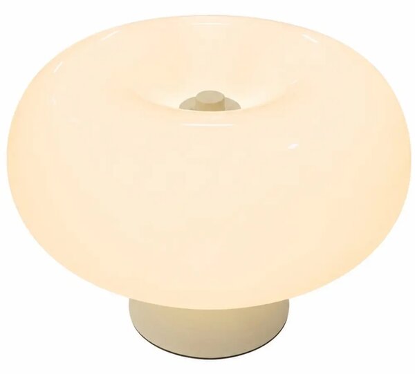 Nordlux Béžová skleněná stolní lampa Malti