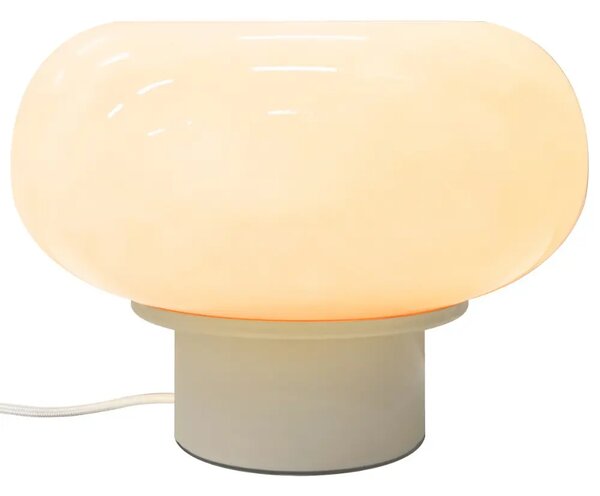 Nordlux Béžová skleněná stolní lampa Malti