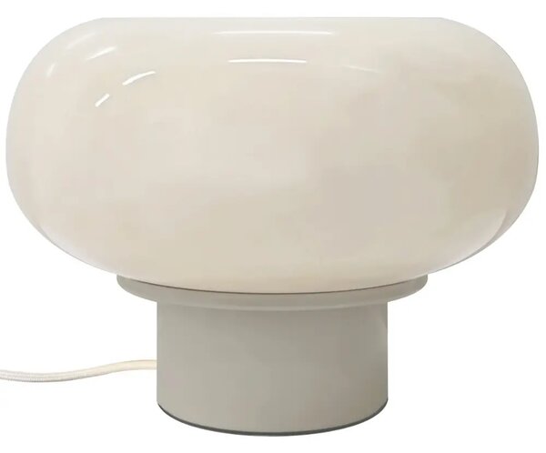 Nordlux Béžová skleněná stolní lampa Malti