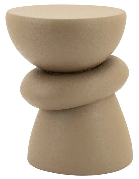 By-Boo Hnědý kovový odkládací stolek Kerun 35 cm