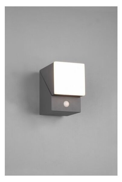 TRIO 270669142 AVON exteriérové nástěnné svítidlo se senzorem SMD LED V160mm 7W/800lm 3000K IP54 antracit, bílá