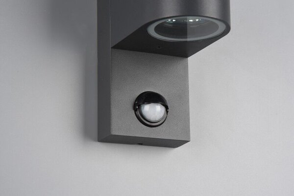 TRIO 214260142 ROYA exteriérové nástěnné svítidlo se senzorem 1xGU10 IP44 antracit