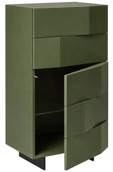 Olivově zelená komoda Marco Barotti Linea Diamond 60 x 45 cm