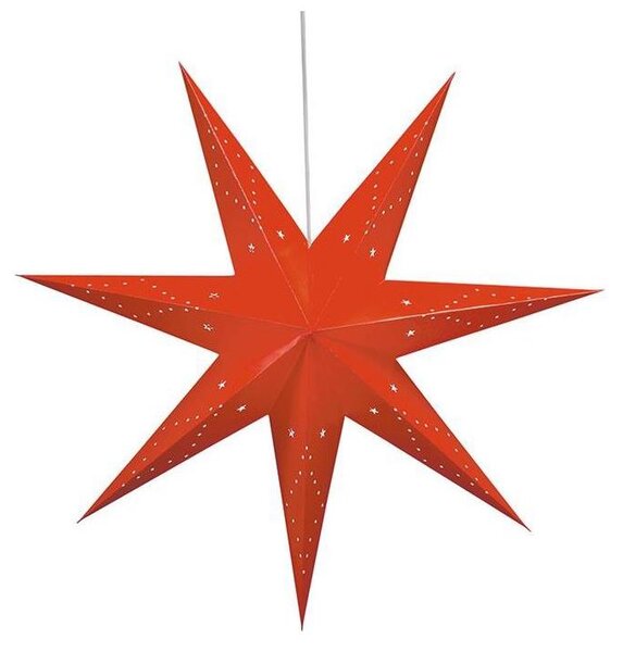 Markslöjd 8102,130 - Vánoční dekorace SATURNUS 1xE14/25W/230V pr. 45 cm červená