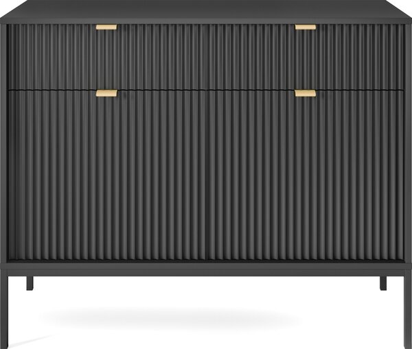 Erná komoda, rozmry: 104 cm x 83 cm x 39 cm