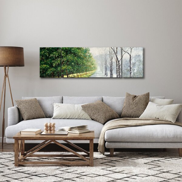 Obraz - Zima versus léto (170x50 cm)
