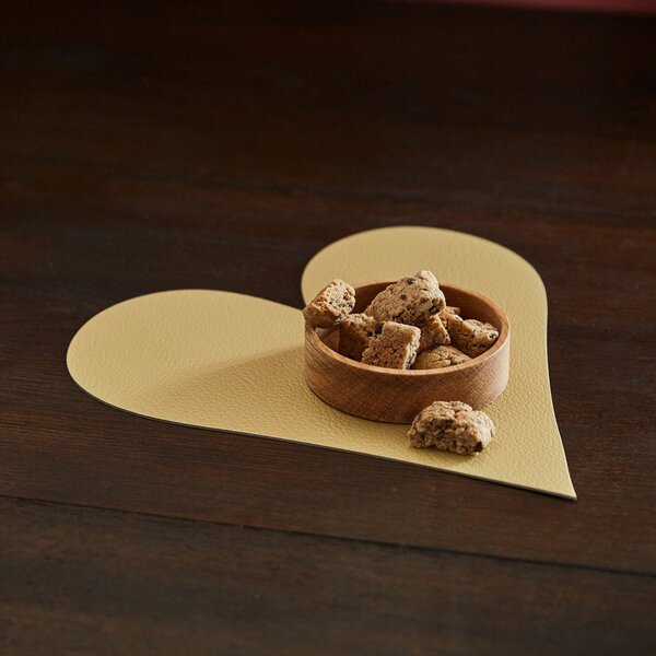 Prostírání z eko kůže 30x30 cm Heart Hippo – LIND DNA
