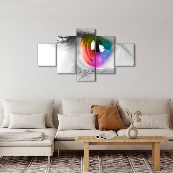 Obraz - Oční duhovka (125x70 cm)