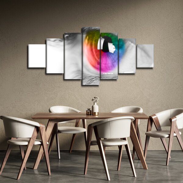 Obraz - Oční duhovka (210x100 cm)