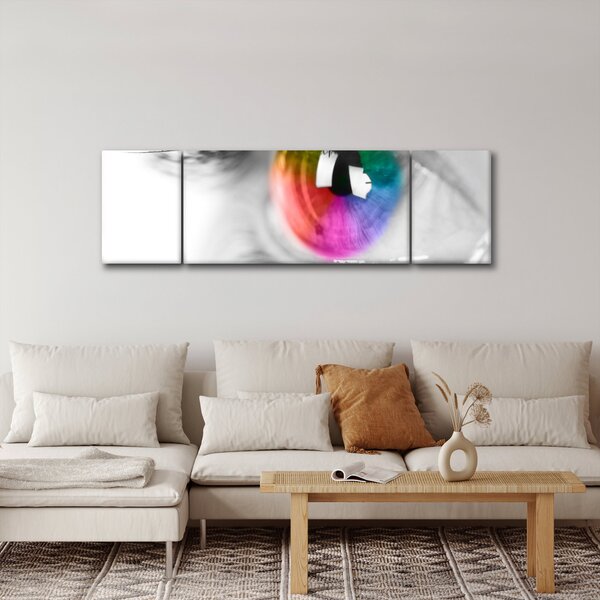 Obraz - Oční duhovka (170x50 cm)