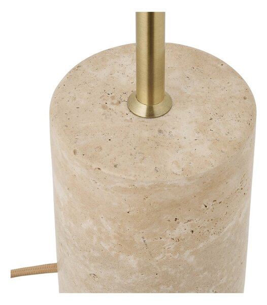 Béžová stolní lampa s kovovým stínidlem (výška 45 cm) Sheffield – House Nordic