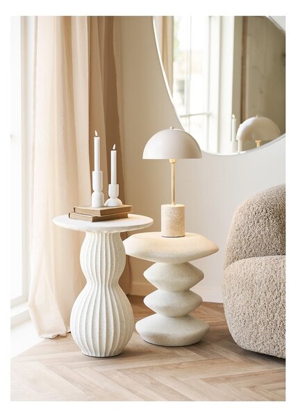 Béžová stolní lampa s kovovým stínidlem (výška 45 cm) Sheffield – House Nordic