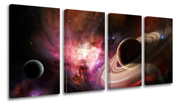 4dílná nástěnná malba UNIVERSE GA001E41