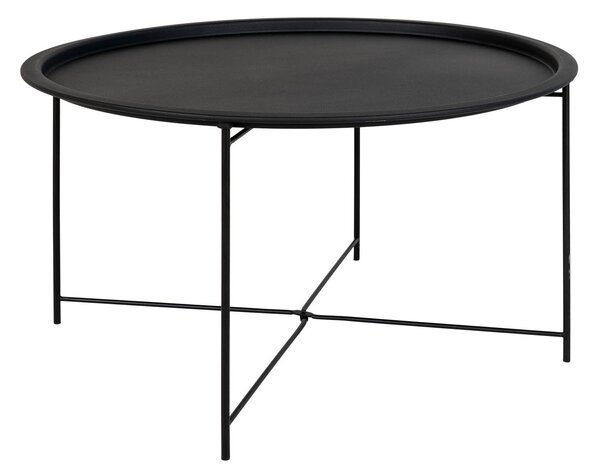 Bastia konferenční stolek černý Ø75 cm
