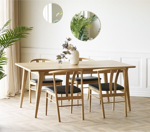 Rozkládací jídelní stůl s přídavnou deskou v dekoru dubu 90x180 cm Darwin – House Nordic