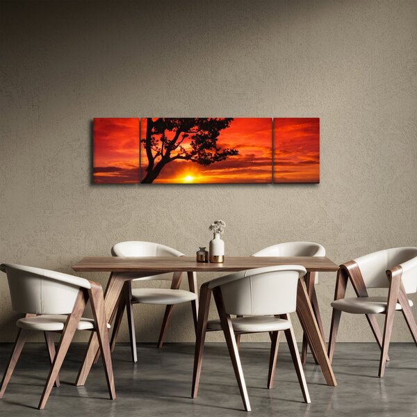 Obraz - Západ slunce (170x50 cm)