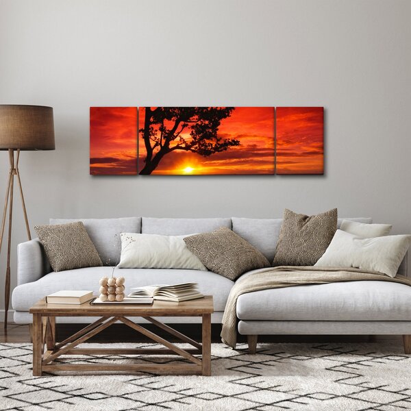 Obraz - Západ slunce (170x50 cm)