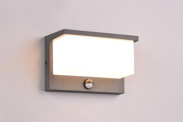 TRIO 240969142 NESTOS venkovní nástěnné svítidlo se senzorem SMD LED 13W/1300lm 3000K IP54 antracitová, bílá