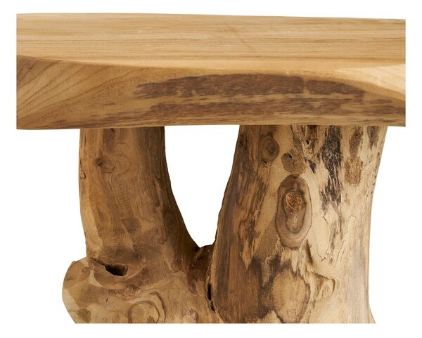 Kulatý odkládací stolek z teakového dřeva ø 40 cm Palena – House Nordic