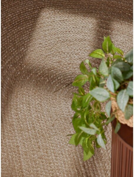 Oboustranný/ručně tkaný jutový koberec v tmavě přírodní barvě 160x230 cm Braided – Hanse Home