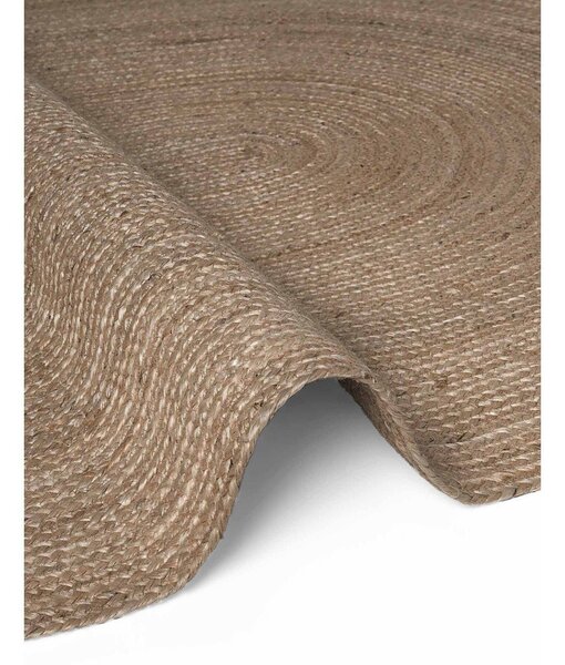 Oboustranný/ručně tkaný jutový koberec v tmavě přírodní barvě 160x230 cm Braided – Hanse Home