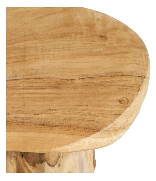 Kulatý odkládací stolek z teakového dřeva ø 40 cm Palena – House Nordic