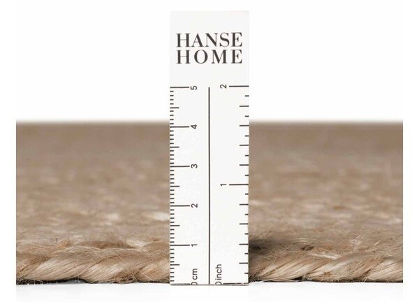 Oboustranný/ručně tkaný jutový koberec v tmavě přírodní barvě 160x230 cm Braided – Hanse Home