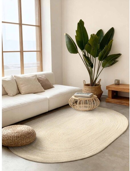 Oboustranný/ručně tkaný jutový koberec ve světle přírodní barvě 160x230 cm Braided – Hanse Home