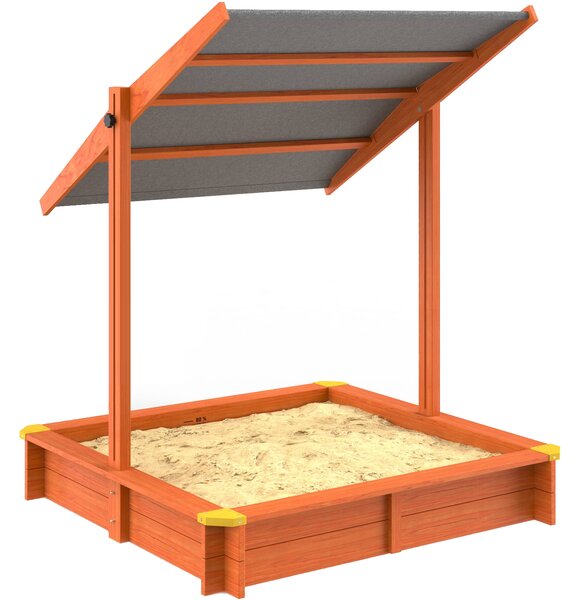 Pískoviště se stříškou Sami, smrkové dřevo, 120x120x120cm Spielwerk