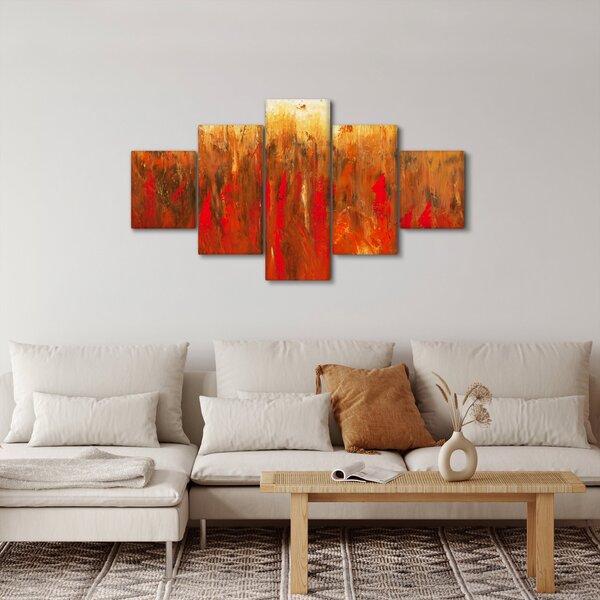 Obraz malované abstrakce (125x70 cm)