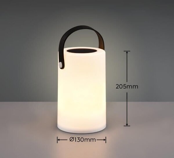 TRIO Reality R54066101 GARCIA dekorační solární svítidlo SMD LED V205mm 0,1W/15lm 3000K RGBW IP44 bílá