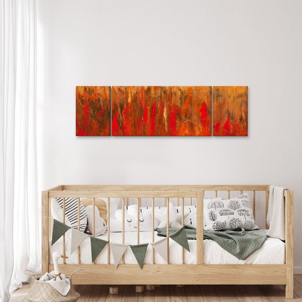 Obraz malované abstrakce (170x50 cm)