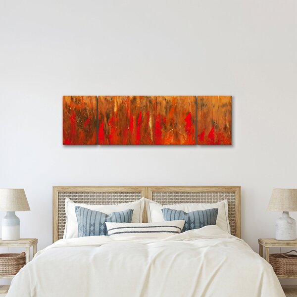 Obraz malované abstrakce (170x50 cm)