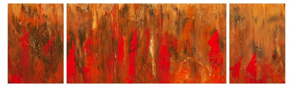 Obraz malované abstrakce (170x50 cm)