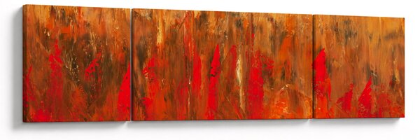 Obraz malované abstrakce (170x50 cm)
