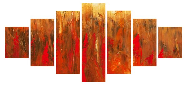 Obraz malované abstrakce (210x100 cm)