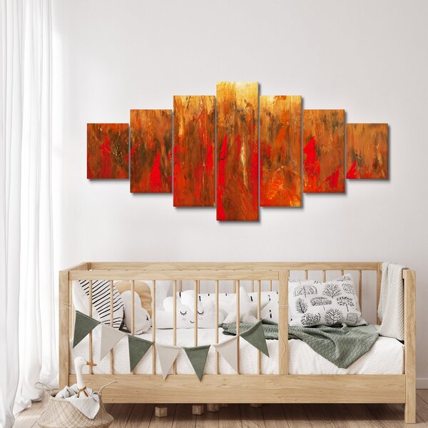 Obraz malované abstrakce (210x100 cm)