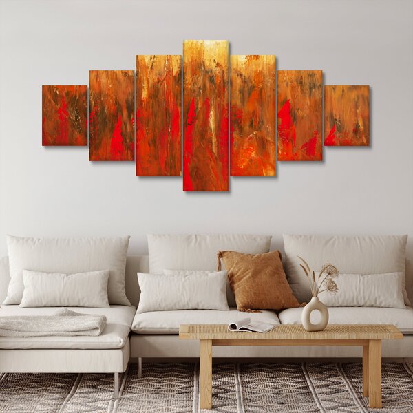 Obraz malované abstrakce (210x100 cm)