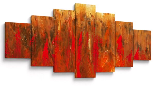 Obraz malované abstrakce (210x100 cm)