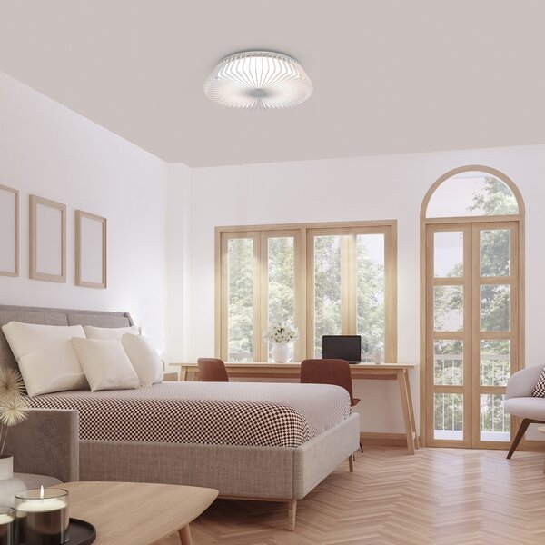 Mantra 7966 Himalaya, bílé stropní svítidlo s dálkovým ovladačem LED 56W 2700K-5000K, průměr 53cm