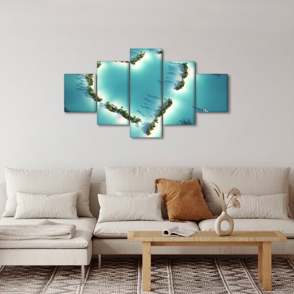 Obraz - Ostrovy srdce (125x70 cm)