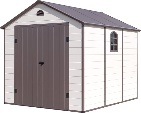 G21 Zahradní domek G21 Boston 670 - 241 x 278 cm, plastový, béový G21-6390073