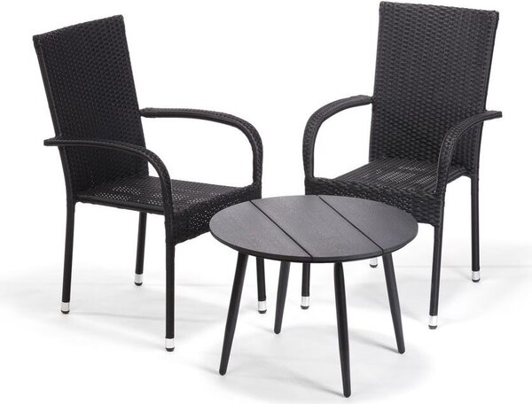 Iwome Jídelní set Elche antracit + 2x idle Madrid antracit IHH-10150015