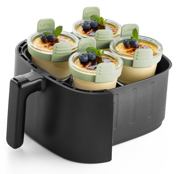 Skleněné formy do horkovzdušné fritézy v sadě 4 ks ø 9,5 cm – Lékué