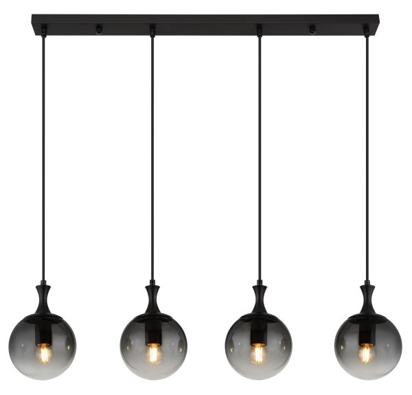 Globo 15885-4H - Lustr na lanku DALTON 4xE27/10W/230V černá