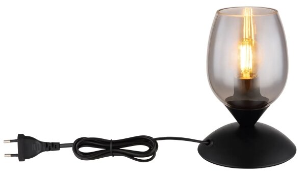 Globo 24007S - Stolní dotyková lampa KUWAITA 1xE14/25W/230V černá