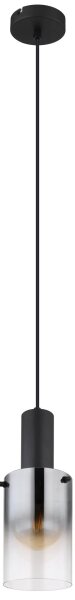 Globo 15907H - Lustr na lanku FLORENTINA 1xE27/40W/230V pr. 12,5 cm černá