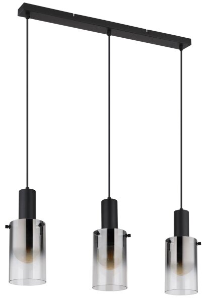 Globo 15907-3H - Lustr na lanku FLORENTINA 3xE27/40W/230V černá