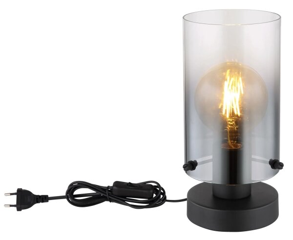 Globo 15907T - Stolní lampa FLORENTINA 1xE27/40W/230V pr. 12,5 cm černá